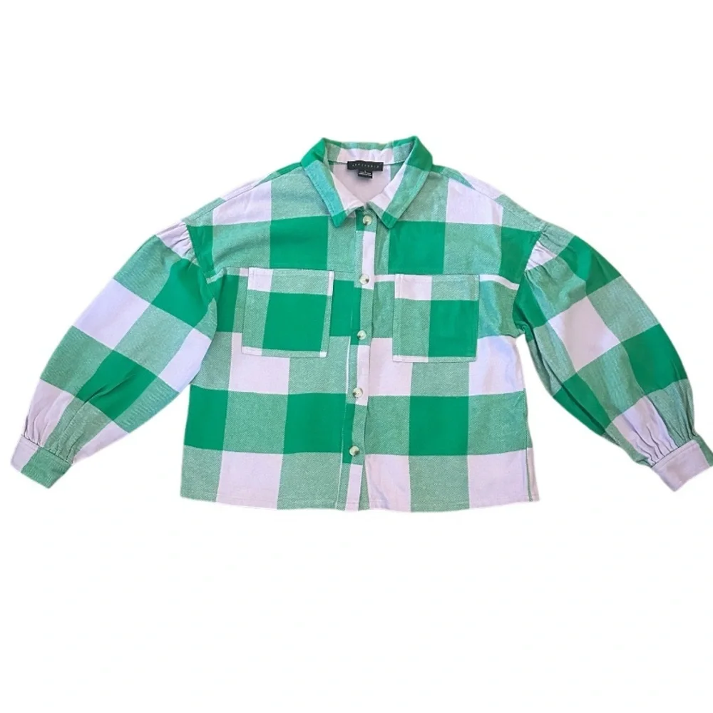 Anthropologie Sanctuary Pocket Top Shirt Plaid
Long Sleeve Shirt, Size L - Picture 8 of 15